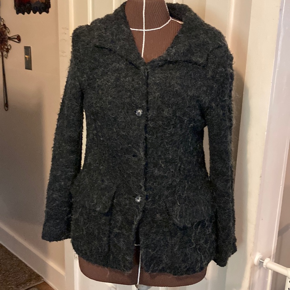 John Caruana Mohair mix lightweight hooded jacket 8